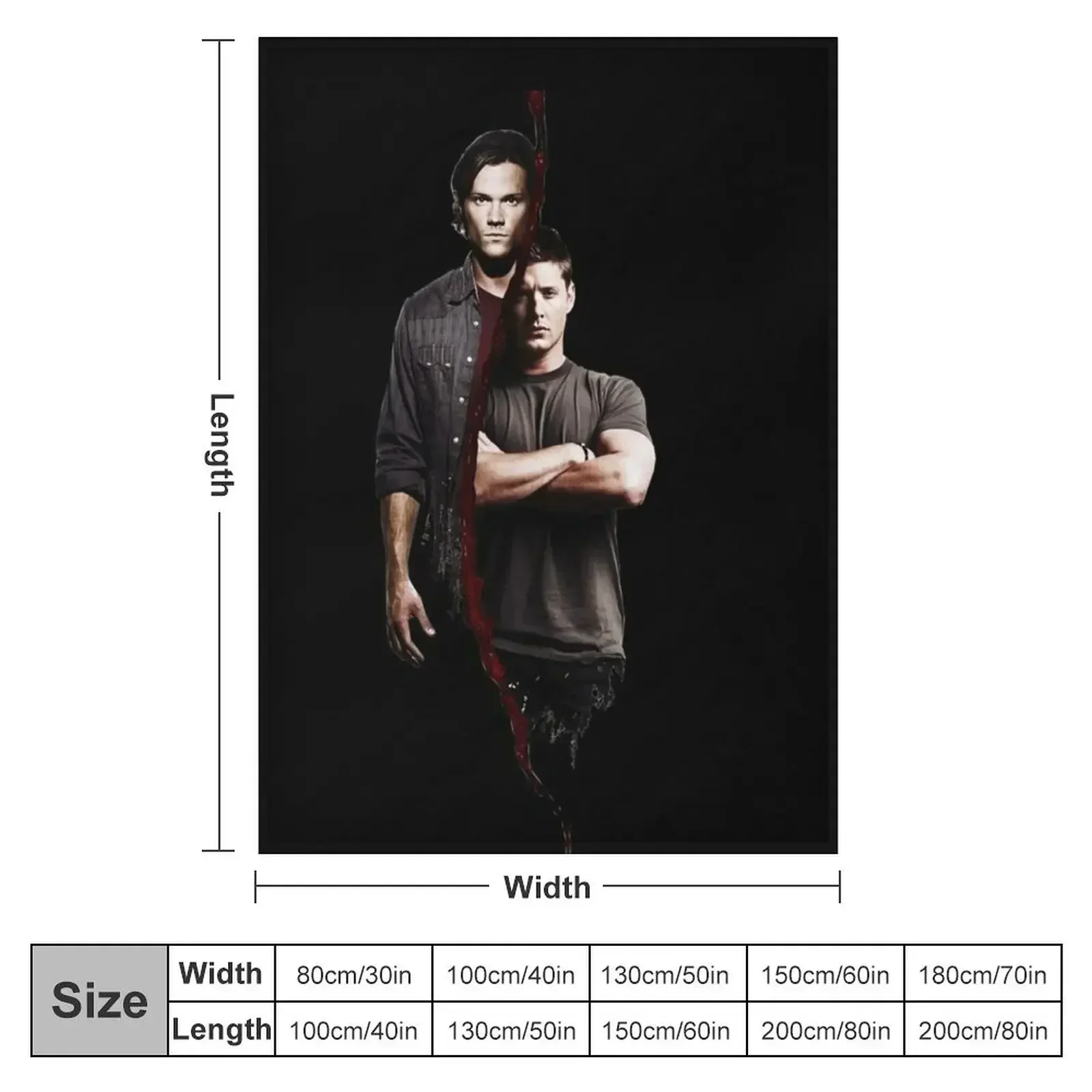 Winchester Brothers Throw Blanket Bed Fashionable manga Blankets