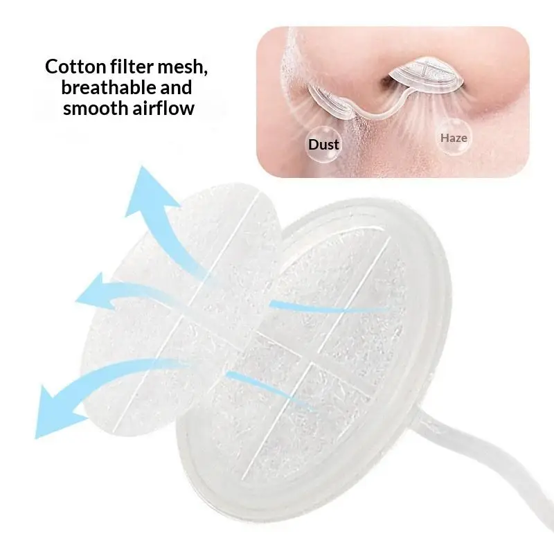 4 Pcs 4 Sizes Disposable Nose Filters Invisible Nasal Plugs For Outdoor Daily Use Dust Allergy Smog Control Nose Plugs For Dust view 3