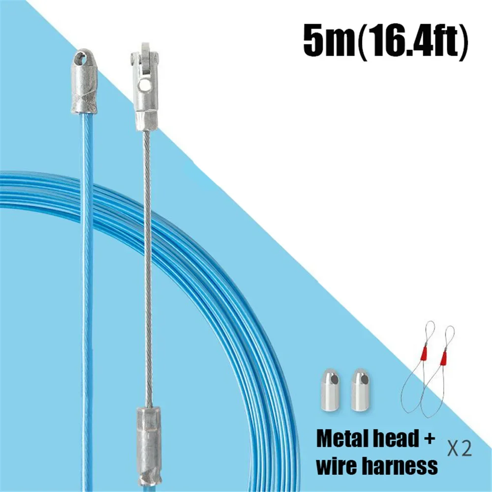 Extrator de cabo elétrico universal, Dispositivo de rosqueamento, Ferramenta de polia escura, Extrator de cabos, Ferramentas de construção, 20 m, 25 m, 30m