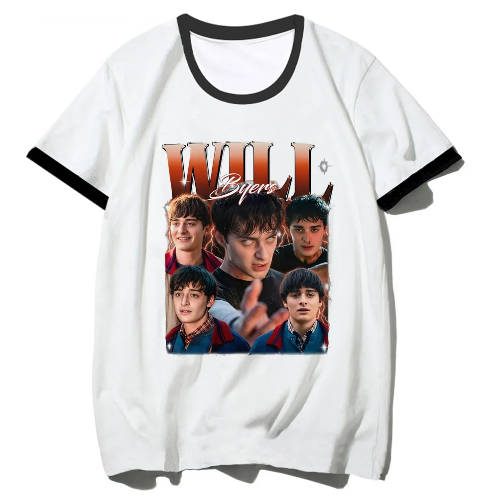 Will Byers top tees teen Breathable Retro anime Graphic Psychedelic t-shirt Breathable Vintage kawaii Pastel 2000s Classic