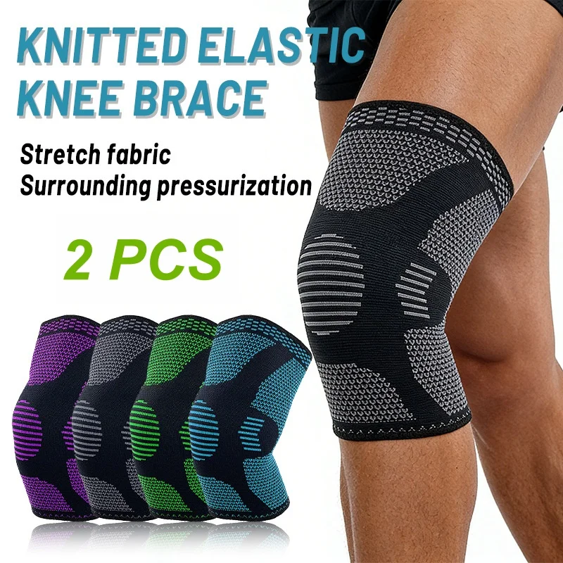 

1 Pair Compression Knee Sleeves, Knee Brace for Arthritis Pain Relief, ACL, Meniscus Tear, Knee Pads Support for Running Sports