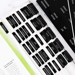Reposition Laminated Bible Tabs Large Print Stickers Easy to Read and Apply Bible Tabs for Women and Man Black
