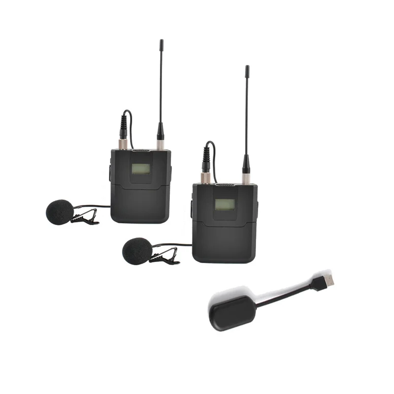 YYHC-Dual Wireless lavalier microphone for USB-C Android phones on-site interview,classroom teaching