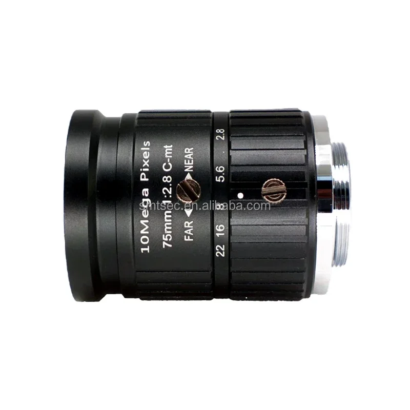 

New 10MP 1" 75mm C-Mount Machine Vision Lens F2.8 4K CCTV Lens Low Distortion Security Network Camera Industrial Camera Lens SL-