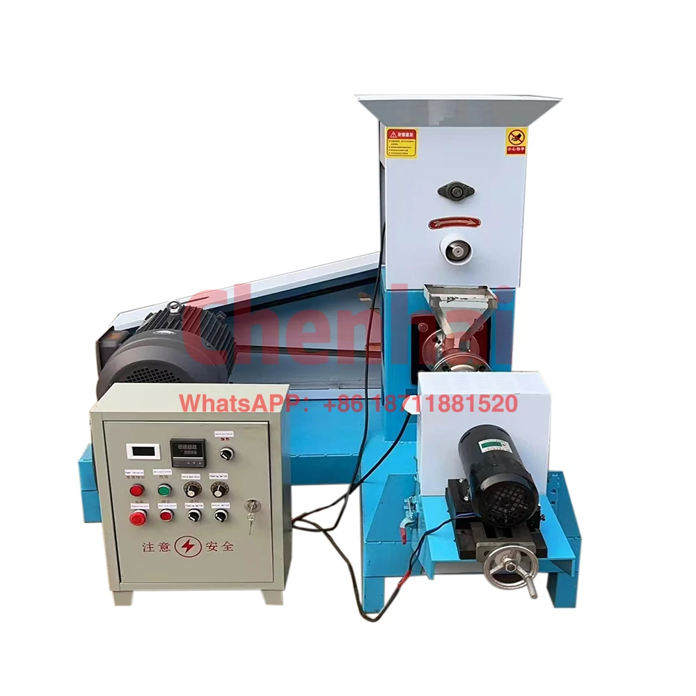 

Fish Food Manufacturing Machine Floating Fish Feed Mill Pellet Extruder Making Machine for Sale