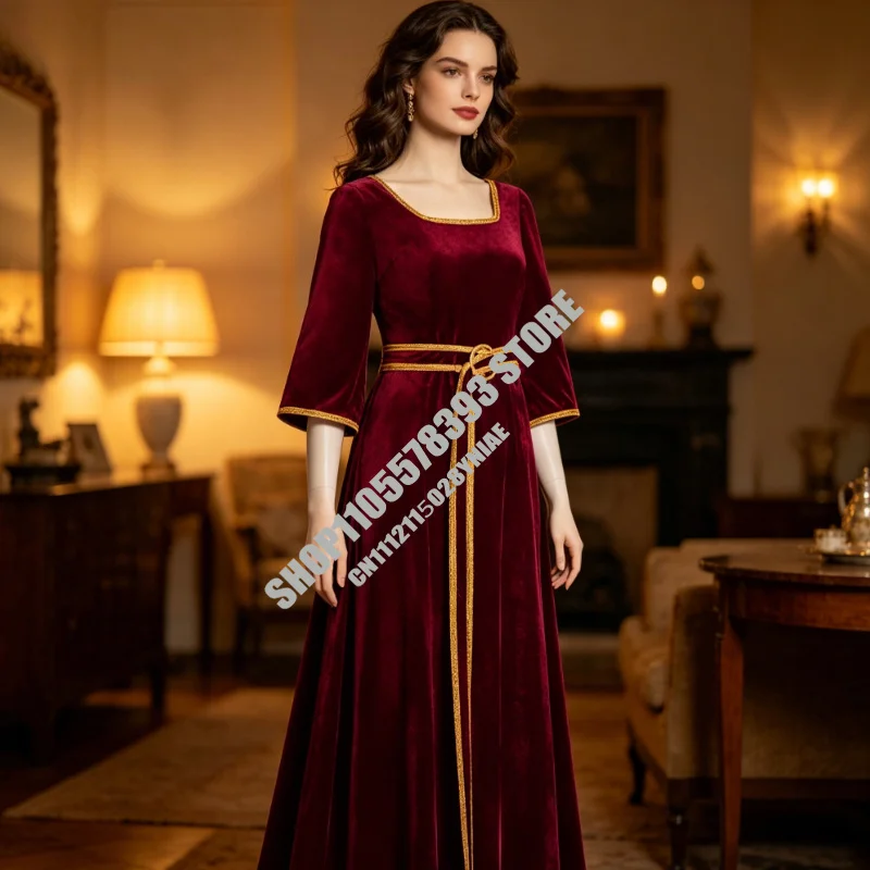 Anime Mother Gothel Cosplay Costume Princess Red Long Dress Lady Gothel For Hallowmas Party Adult Outfit Women