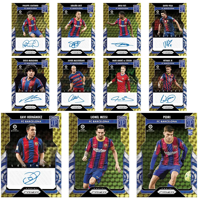 

Panini DIY 2021, Bc Prizm Laliga Base Messi Neymar Pedri Xavi Maradona Fc Барселона, футбольная звезда, коллекционные карточки, подарочная коллекция