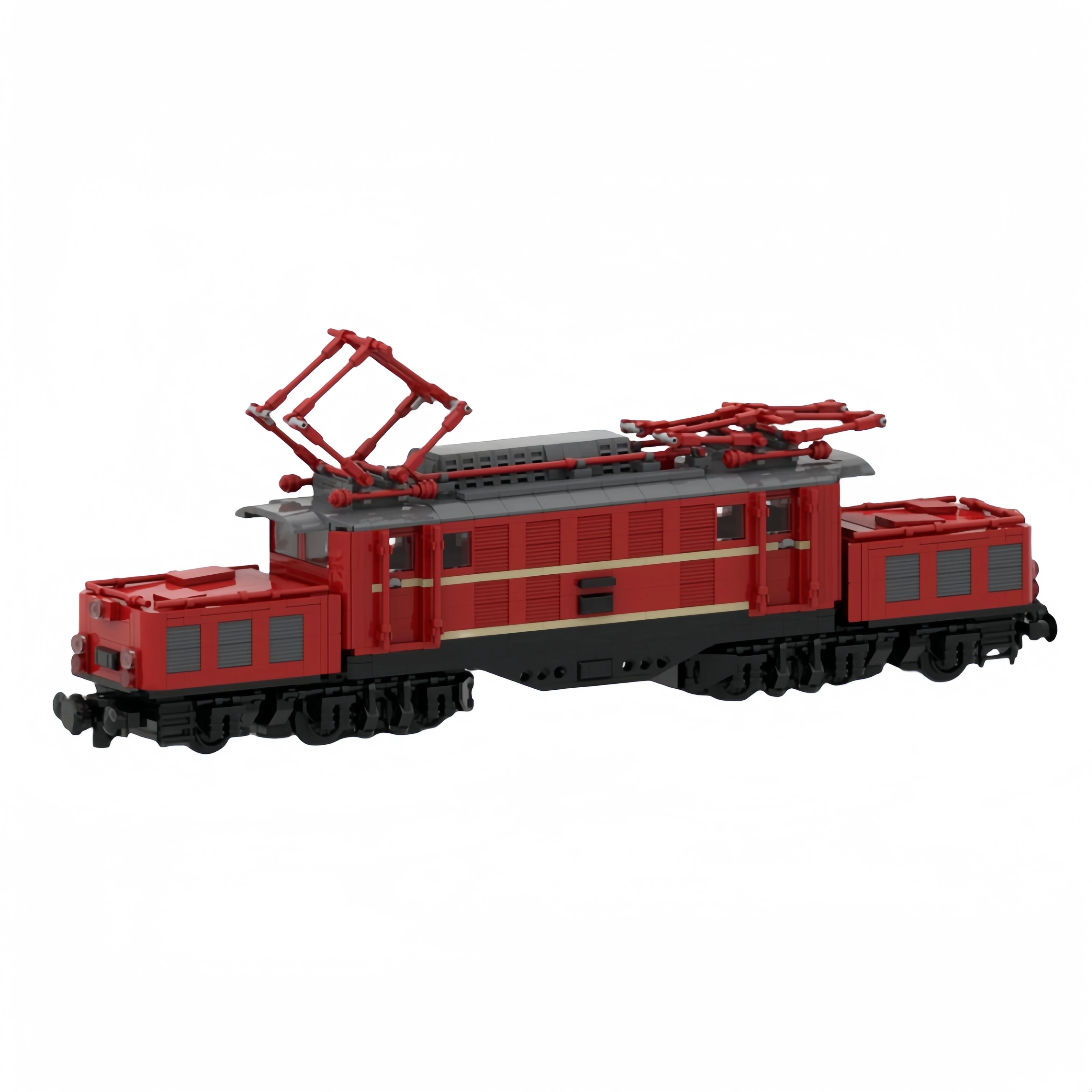 Modelo de coche de ciudad MOC, bloques de construcción 1020, tren de locomotora de vapor, tecnología Modular, regalos de vacaciones, juguetes para montar, traje para niños