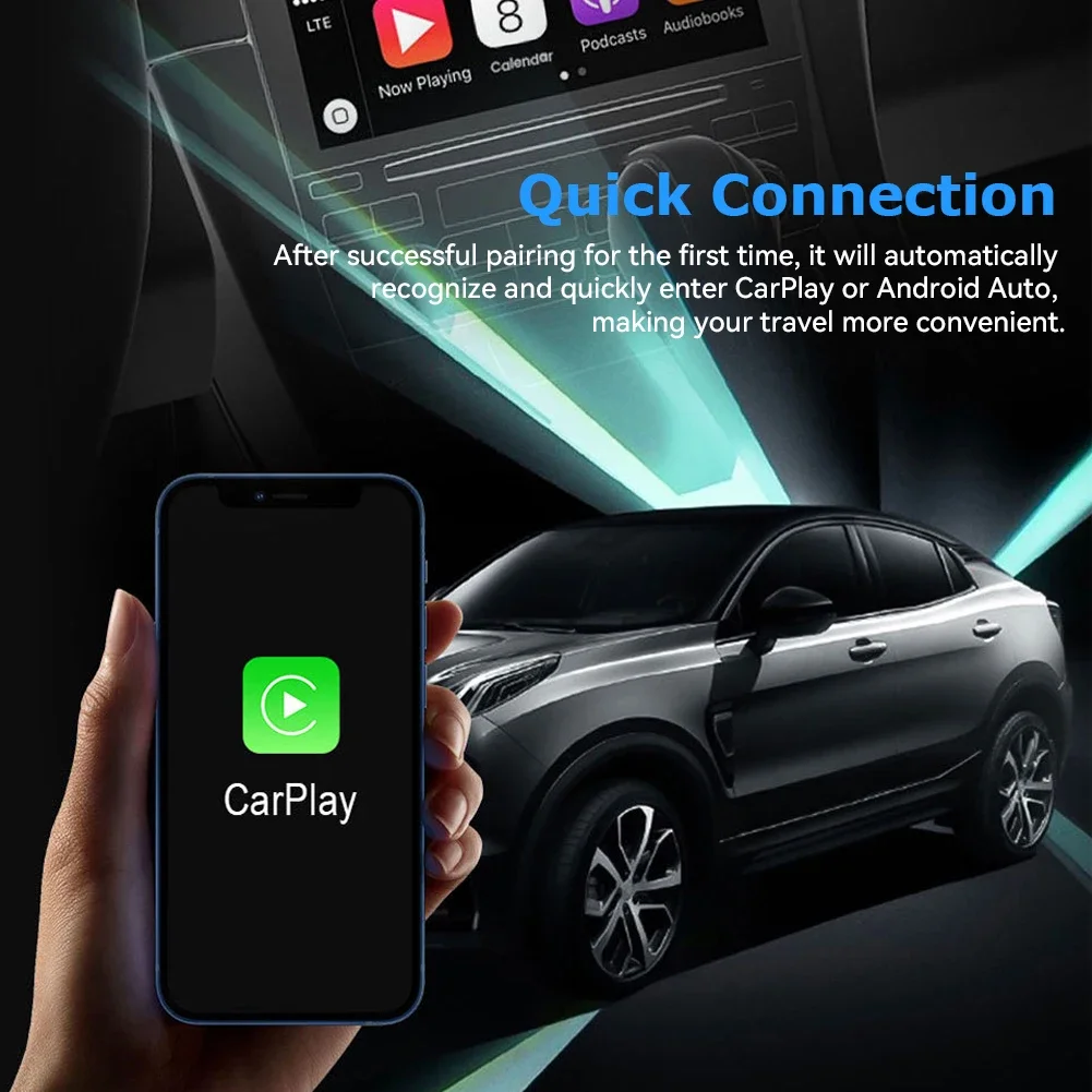 Universal Auto Accessories Car Smart Apple CarPlay AI TV Box Android Smart AI Box Wireless Car Play Android Auto Adapter Parts