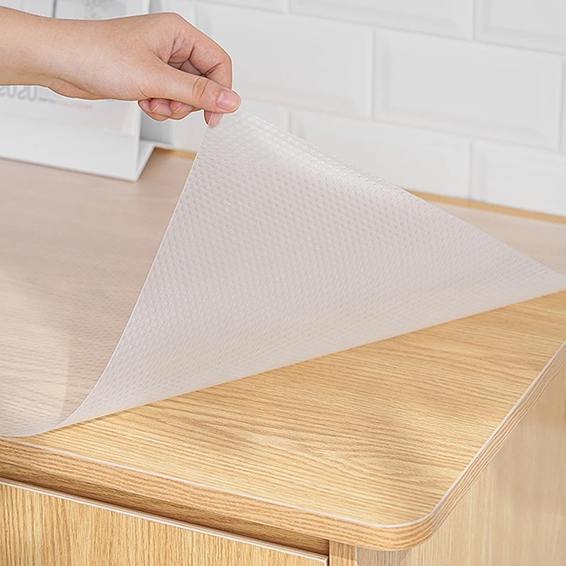Reusable Kitchen Cabinet Mats Drawer Mats Washable Dustproof Waterproof Placemats Refrigerator Non-Slip Mats Oil-proof Liners