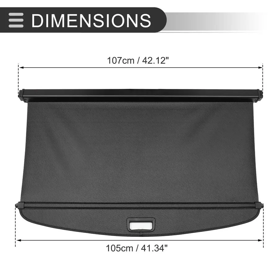 غطاء شحن قابل للسحب لصندوق السيارة لسيارة لينكولن كورساير 20202024 رف الطرود الخلفي للأمتعة غطاء درع أمان، قماش، Bl
