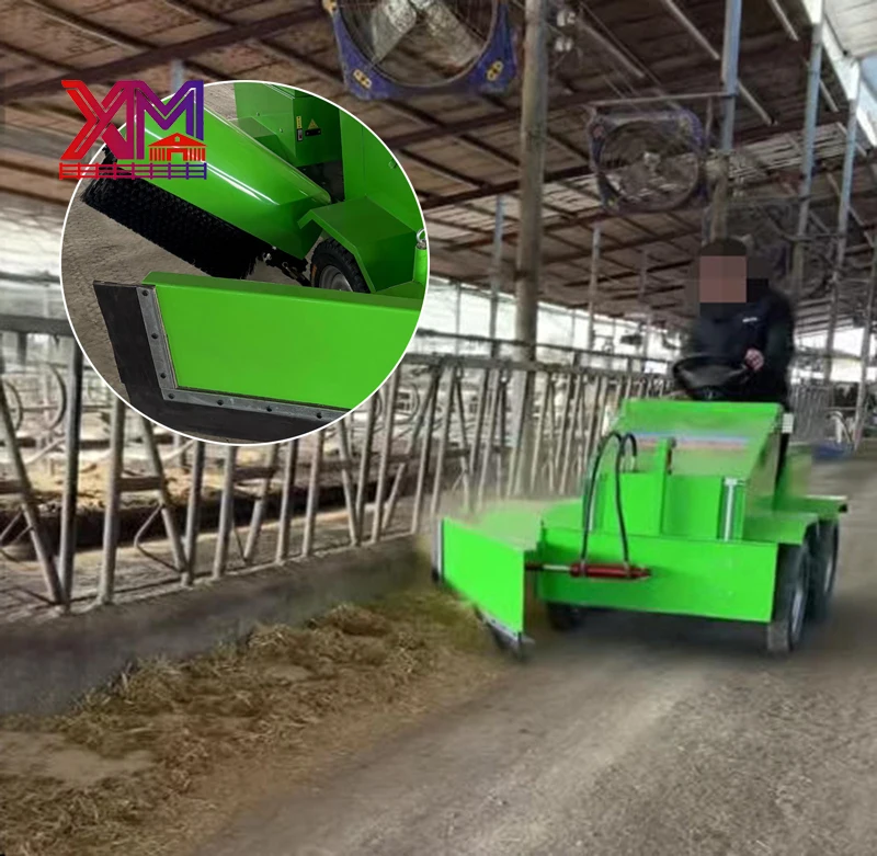 New Dairy Farm Equipment Mini Electric Cattle Feed Pusher Sweeper Brushless Motor Lead-Acid Battery-Powered for Efficient Cow