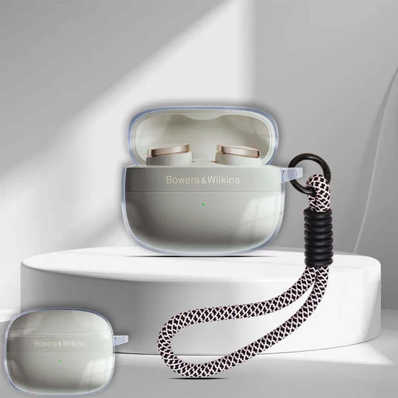 for Bowers & Wilkins Pi8 Pi6 Case B&W Protective Transparent Clear TPU Covers Bluetooth Earphone Shell