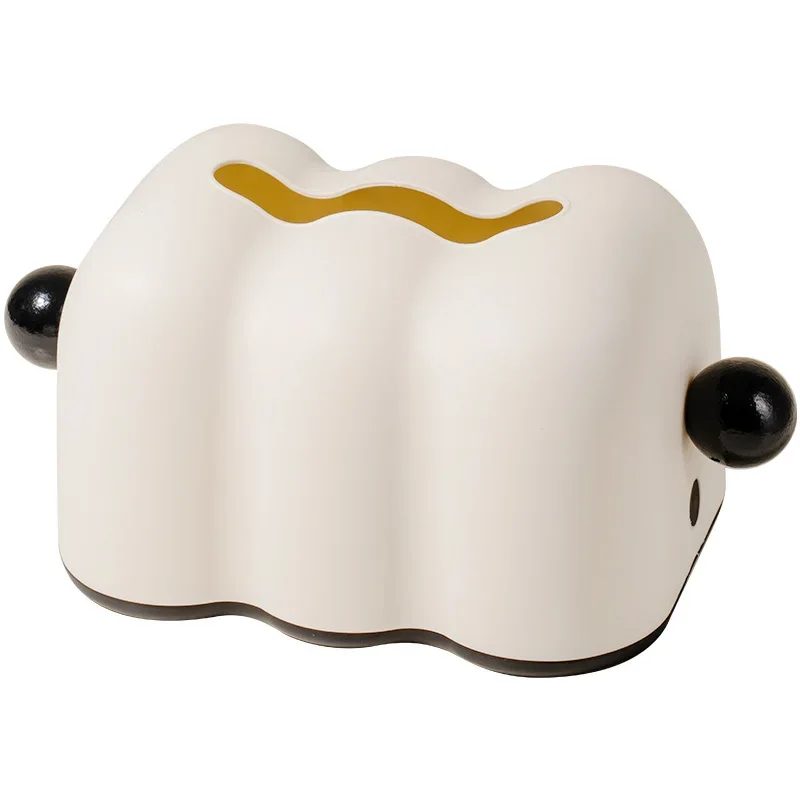 

Wall-mounted tissue box Shell shape Home living room Bedroom Dining table with round handle Storage box