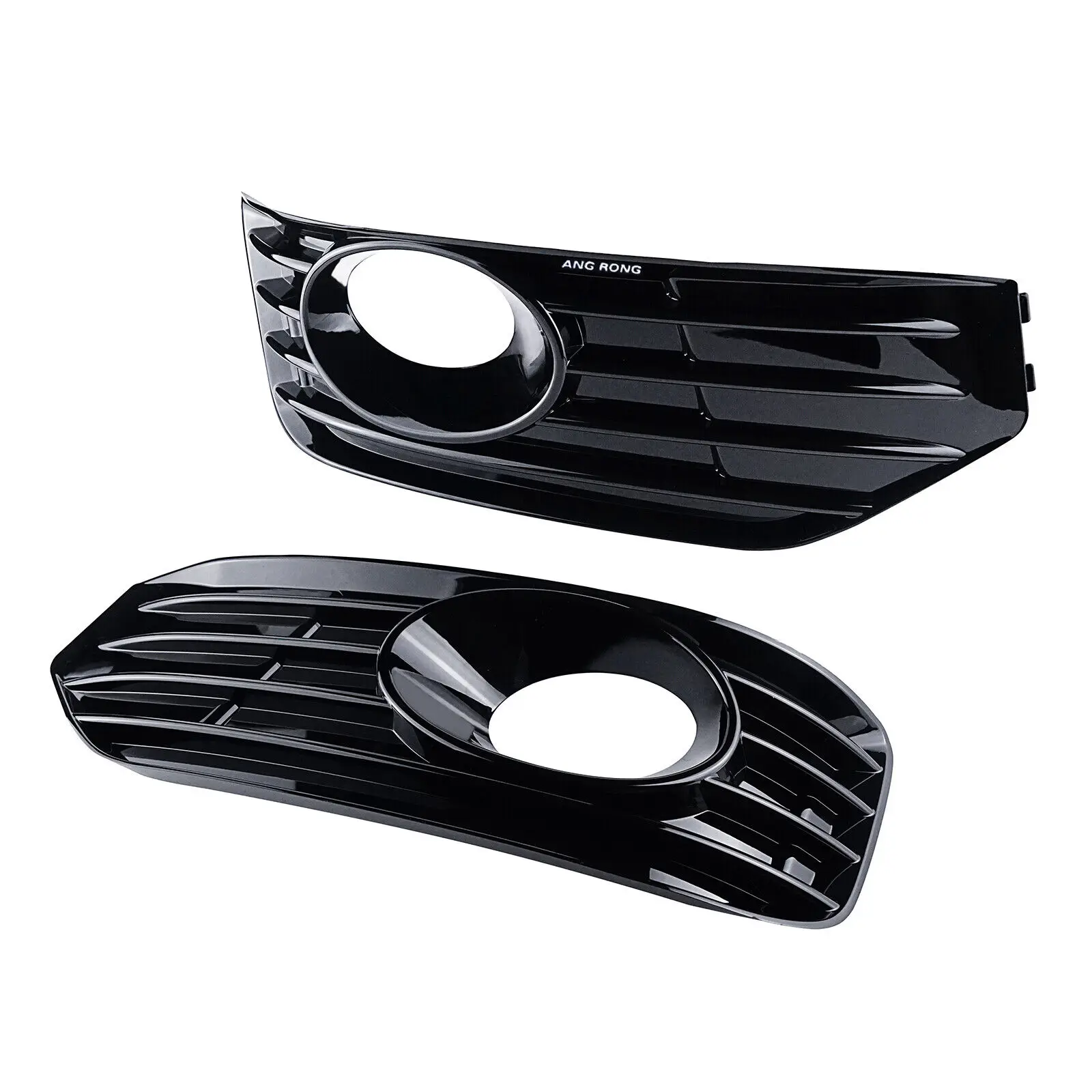 Sportline Fog Light Cover Grill Gloss Black L+R For VW Transporter T5 2010-2015