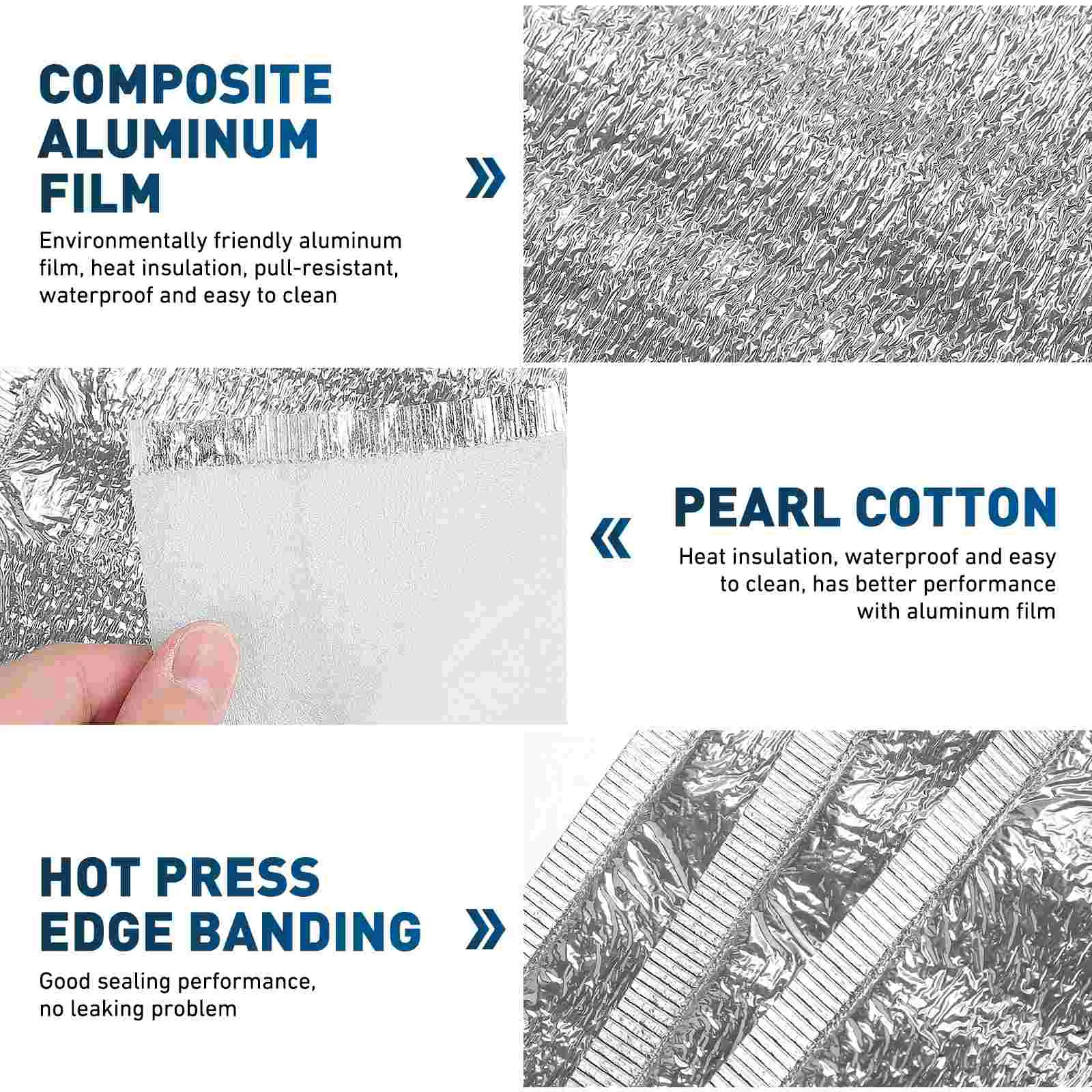 Insulated Take Bags 100pcs Aluminum Foil Pouch Storage Cooler Tote Thermal Disposable Fresh for Picnic