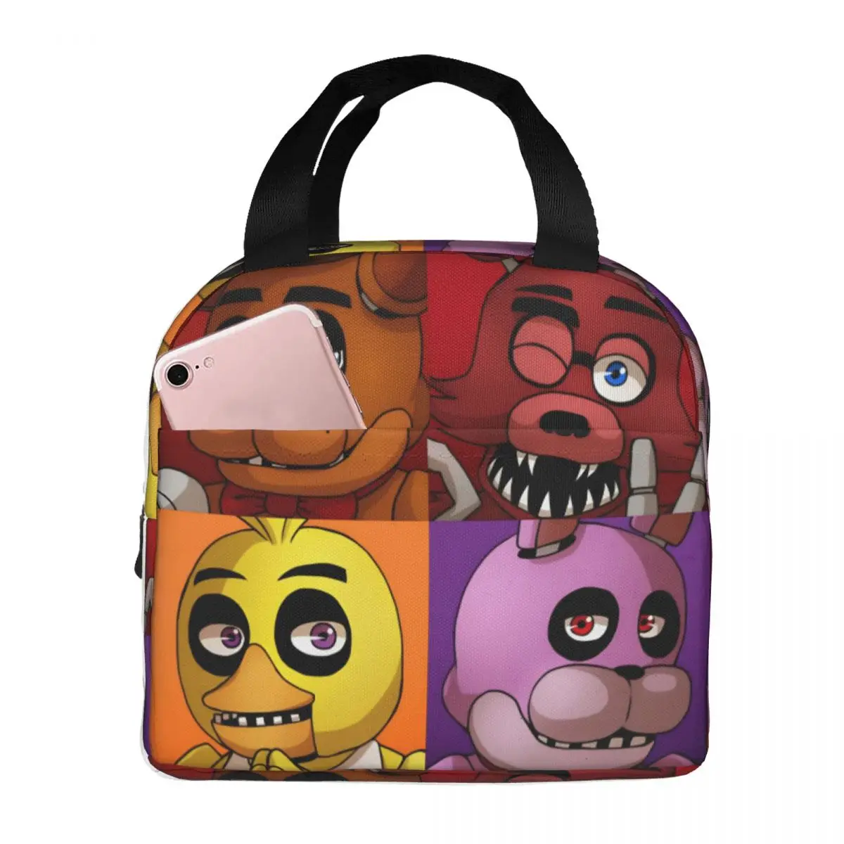 

FNAF At Freddys термоизолированные сумки для обеда для офиса портативная коробка для бенто термохолодильник ланч-боксы
