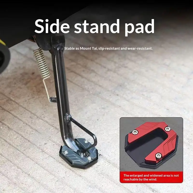 

Aluminum Motorcycle Kickstand Extender - Foot Pad Support Plate for Scooter Bike