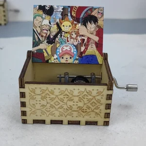 Kotak Musik Anime One Piece Kotak Musik Engkol Tangan Kayu Berukir Laser Antik Dekorasi Kamar Hadiah Natal Ulang Tahun Halloween 8 penjualan terbaik akuma no mi one piece - №