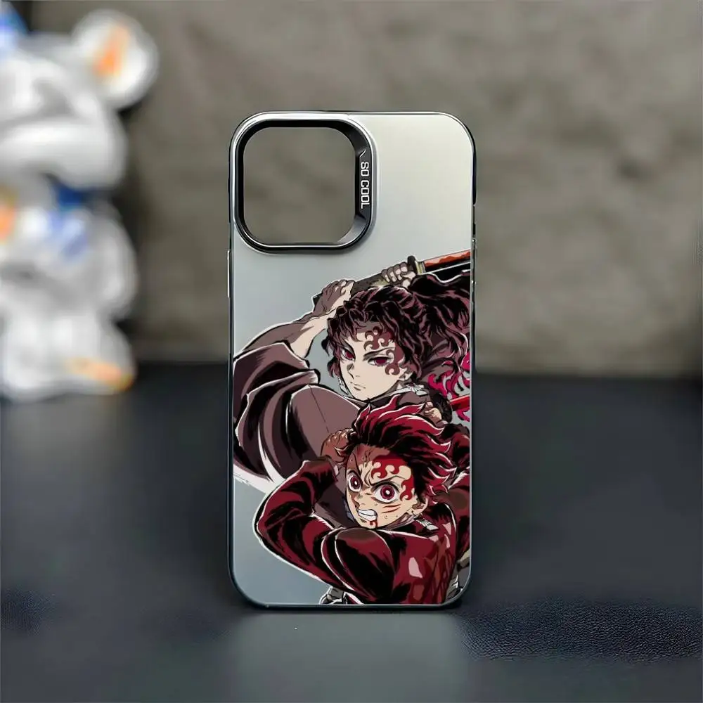 Capa de telefone Douma-DemonS-Slayer para iPhone17,16,15,14,13,12,11 Plus,Pro Max Capa preta fosca à prova de choque