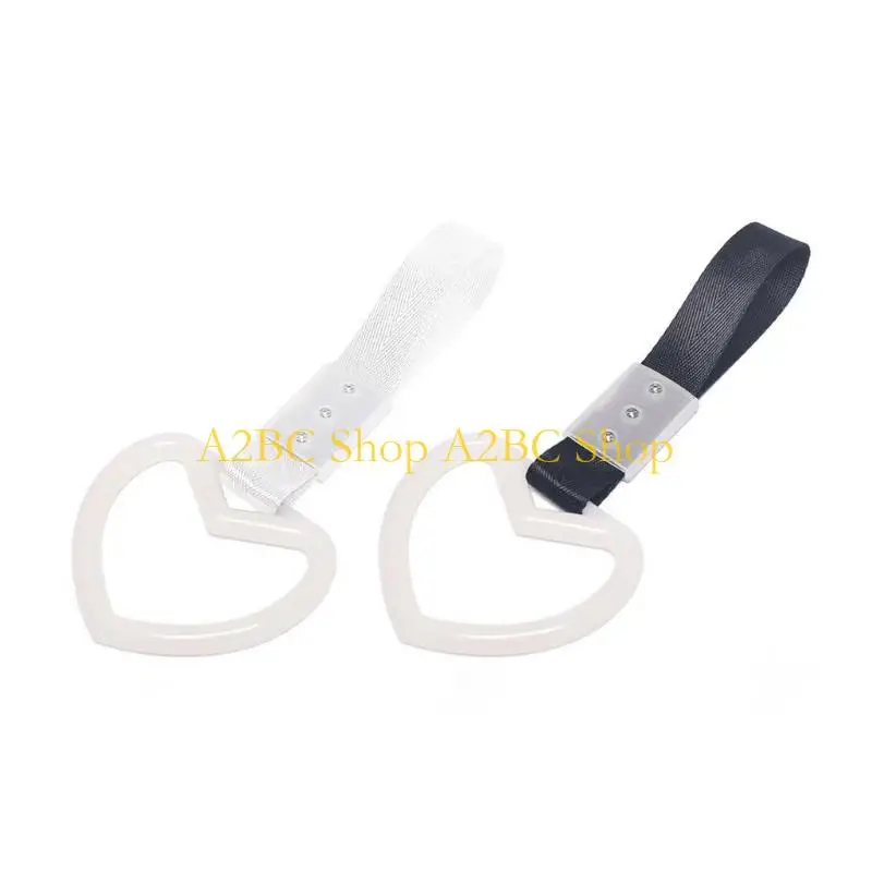 A2BC Plastic Vehicle Safety Hook With Lovely Heart Design Racing Tow Strap For Rear Collision Prevention