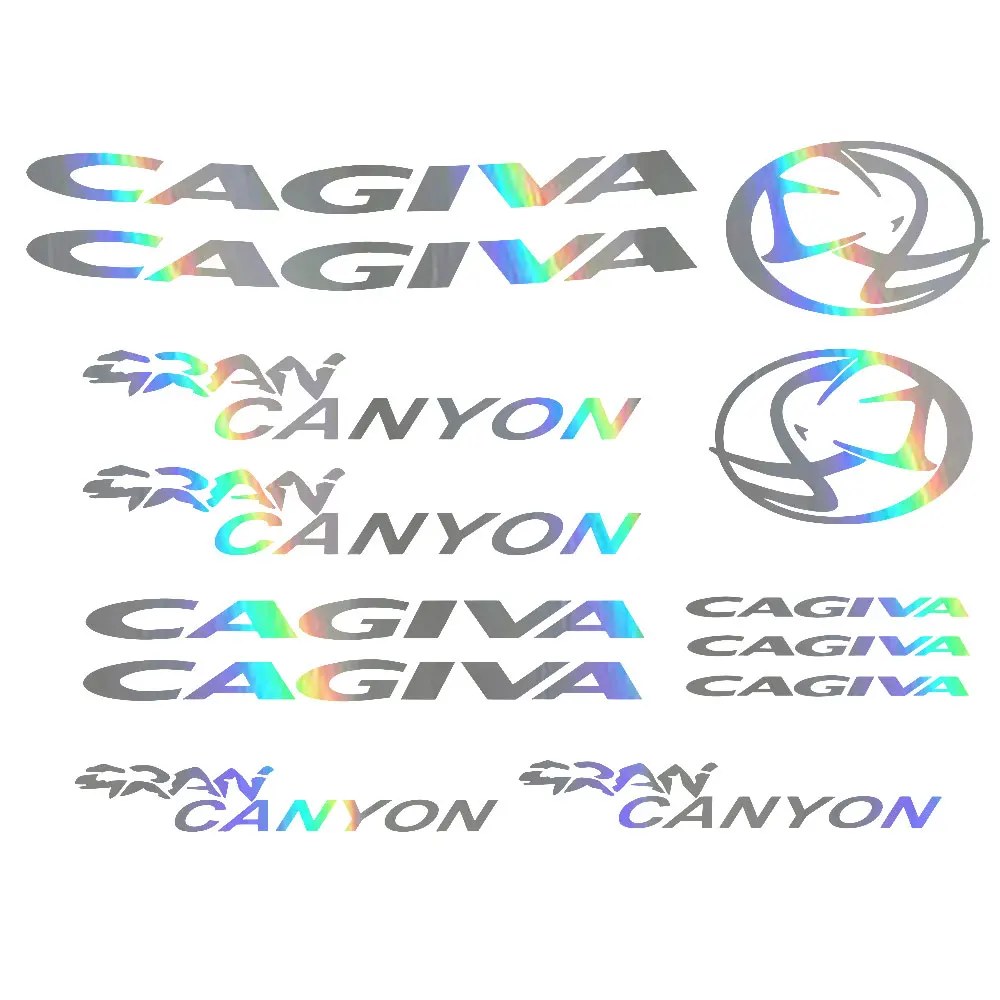 Ensemble d'autocollants en vinyle pour moto Cagiva GRAN CANYON Ensemble d'autocollants en vinyle pour moto Cagiva GRAN CANYON