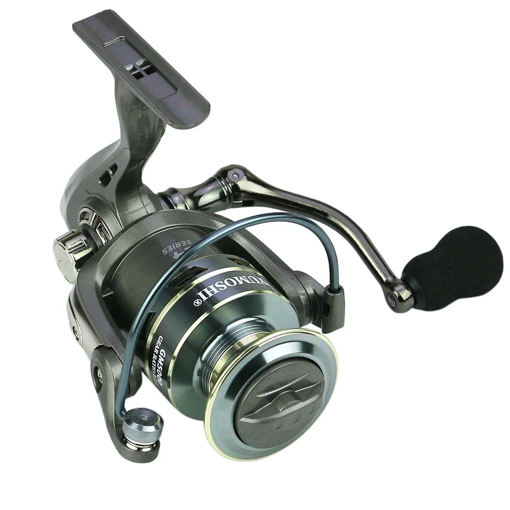 New 5.2:1 Spinning Fishing Reel Max Drag 12Kg Carp Fishing Reel 1000-7000 Aluminium Spool Spinning Saltwater Wheel Pesca