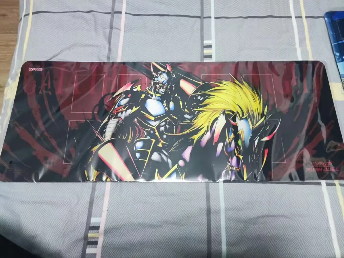 Duelo Monstros RD Gaia Playmat, Yugioh, KONAMI, coleção Cavaleiro Feroz, Tapete de mesa oficial, Play Pad