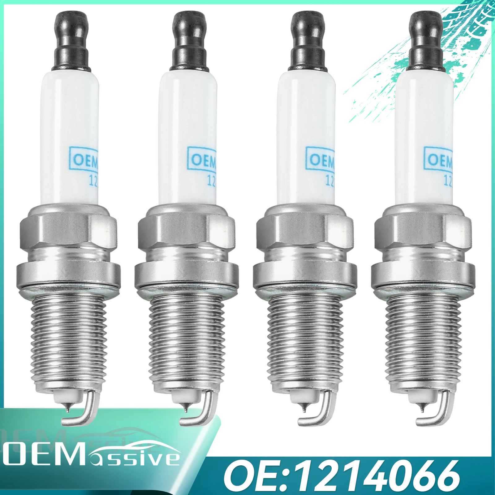 4Pcs OEMASSIVE For Buick Encore 2013-2021 Chevy Cruze 2011-2015 Sonic 2012-2020 Trax 13-21 Iridium Spark Plugs （1.4L L4）555760