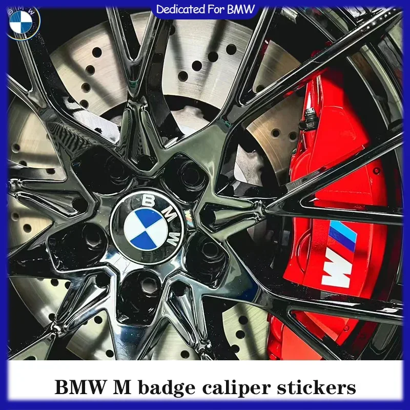 6pcs Heat Resistance Caliper Decals Wheel Decor Vinyl Stickers For BMW E39 E46 E60 E90 E30 E36 E87 E91 E92 F10 F20 F30 X1 X3