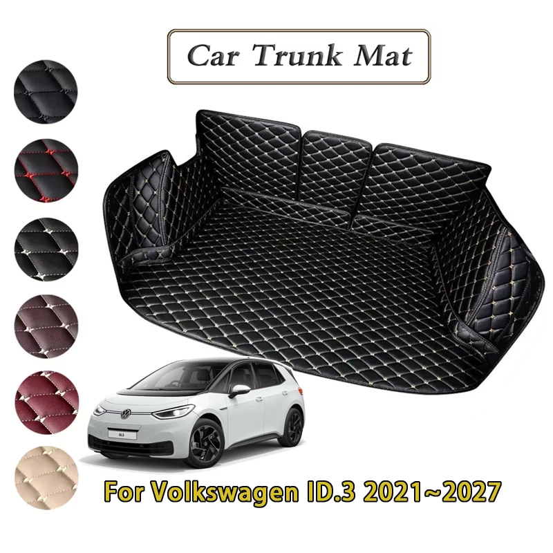 

Car Trunk Mats For Volkswagen ID.3 VW ID3 E11 E12 2021~2027 Dirt-resistant Fully Trunk Mat Rear Cargo Tray Auto Accessories 2025
