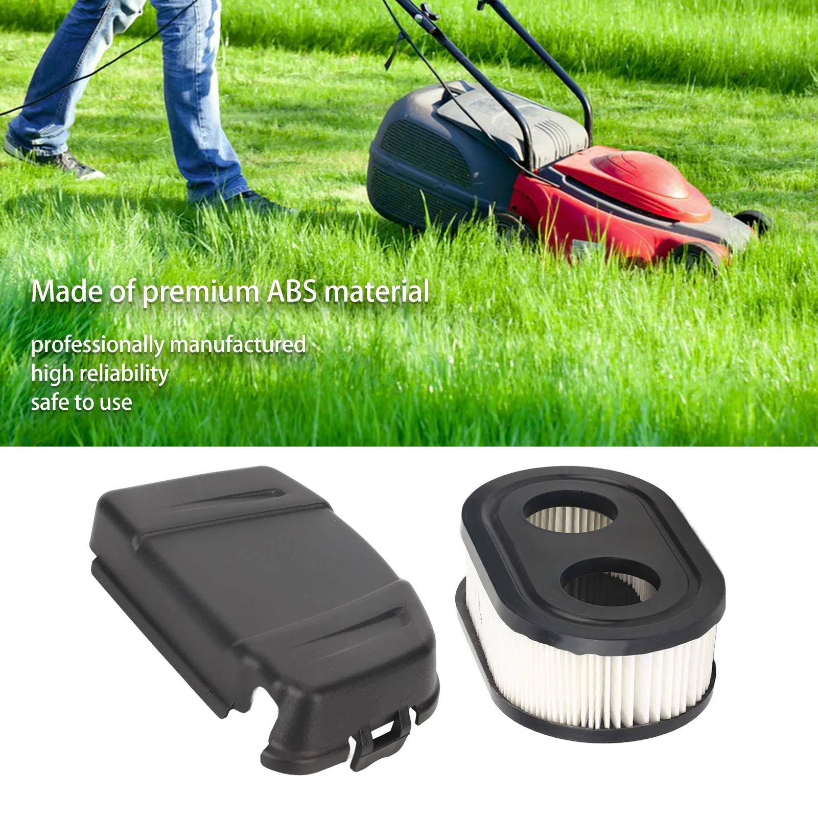 10 Sets ABS Lawn Mower Air Cleaner Cover Lawn Mower Air Cleaner Cover ABS Air Filter Cover Kit 594106 for 650EXI 675EXI 675IS