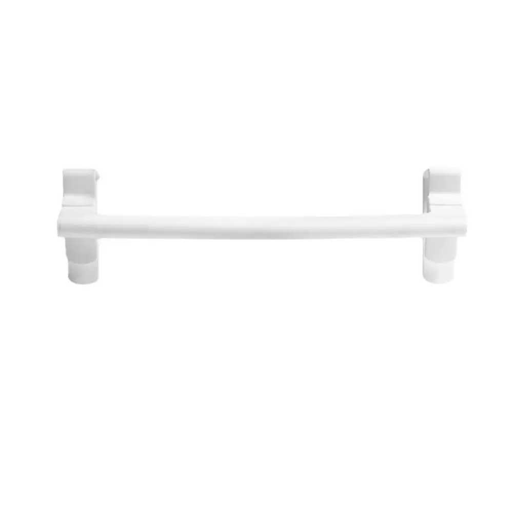 

Portable No Drilling Towel Rack Hanging Towel White Towel Holder Hard Plastic Easy to Assemble Towel Hanger Bathroom Organizer