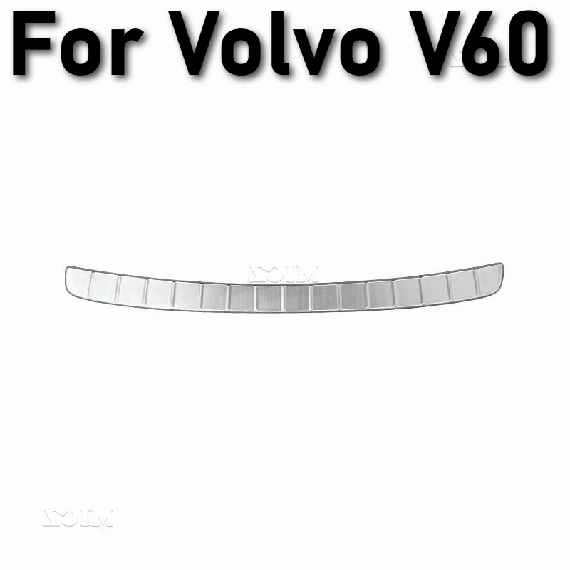 

Для Volvo V60 2017-2024 автомобильные аксессуары из нержавеющей стали, защита заднего бампера, порог багажника, накладка на порог, задний Стайлинг