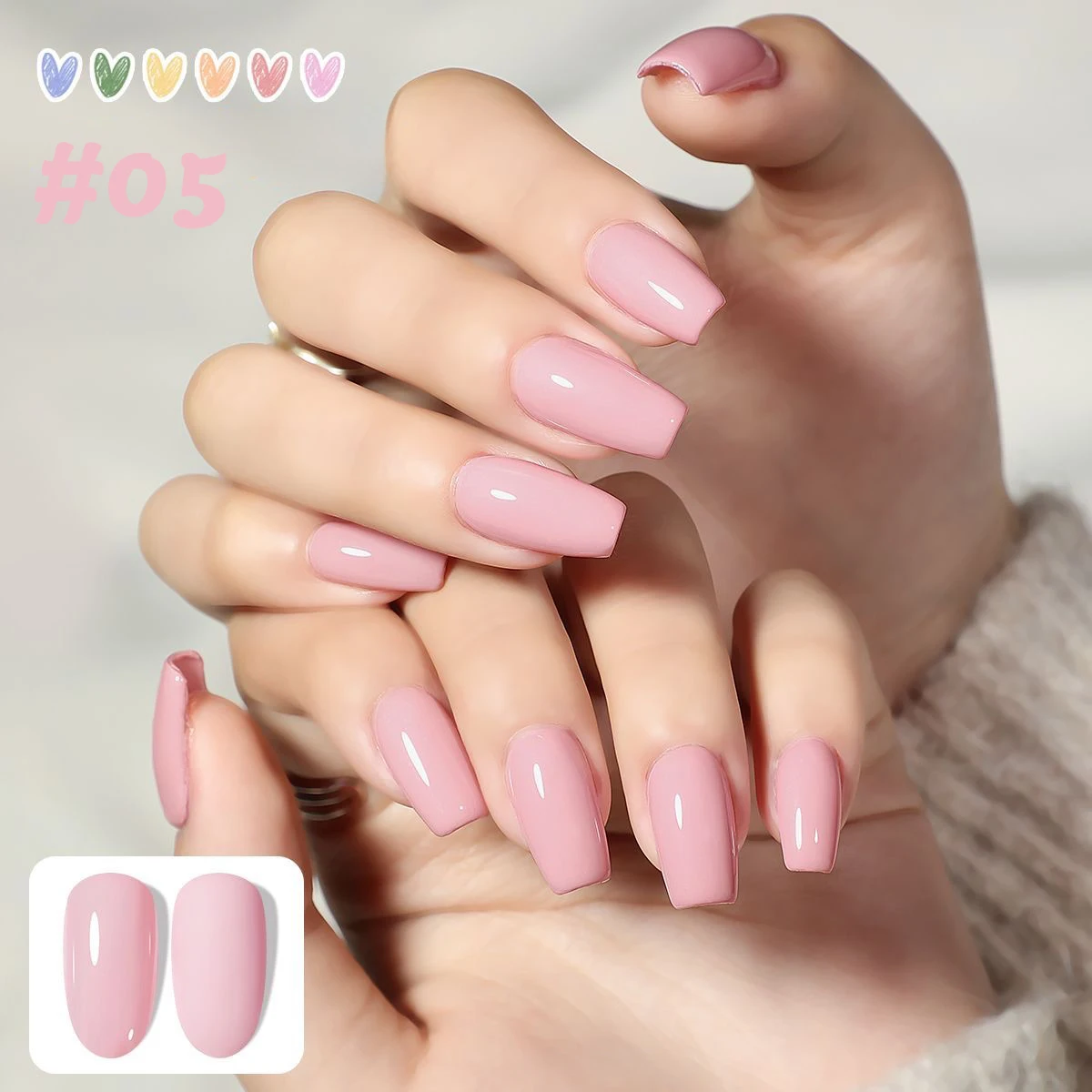 1pcs PSK Afternoon Sweetheart Gel Nail Polish Popular Macaron Whitening Yellow Pink Green Blue Gel Nail Art Nail Supplies
