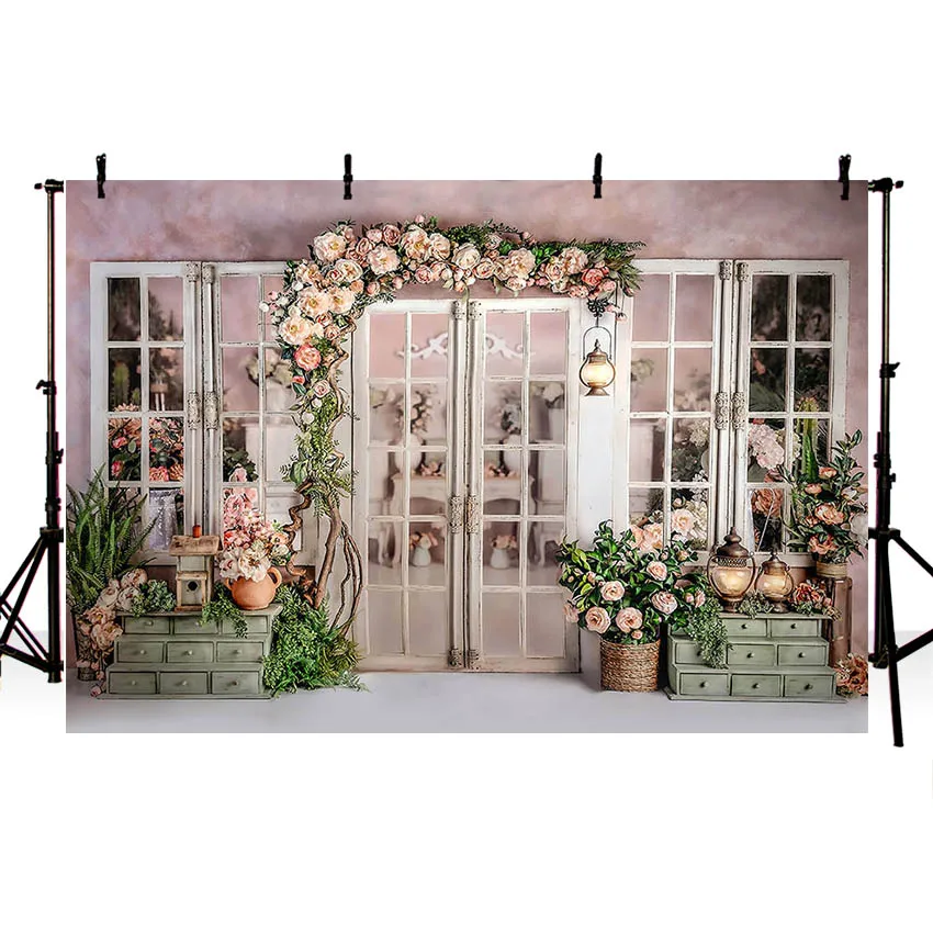 Mehofond التصوير خلفية الربيع عيد الفصح زهرة متجر نافذة الاطفال حفلة عيد ميلاد صورة ديكور خلفية صور استوديو الدعائم