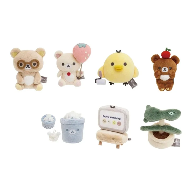 SAN X Rilakkuma, Everyday Collection Dolls Plush Doll 5.5cm/6cm/7cm/7.5cm/8cm/9cm/10cm Height MO67101