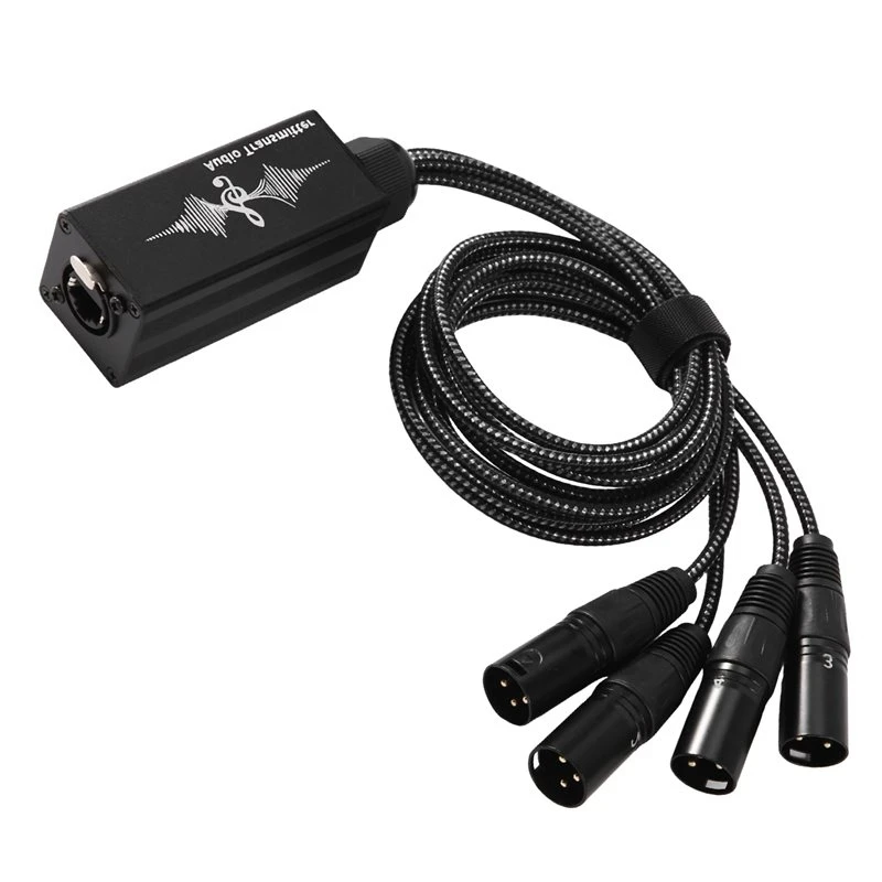 #(Upgraded) RJ45 CAT6 For Stage Sound Lighting To Audio Snake 4 Channel XLR 3 Pin Multi Network Breakout Cable Splitter