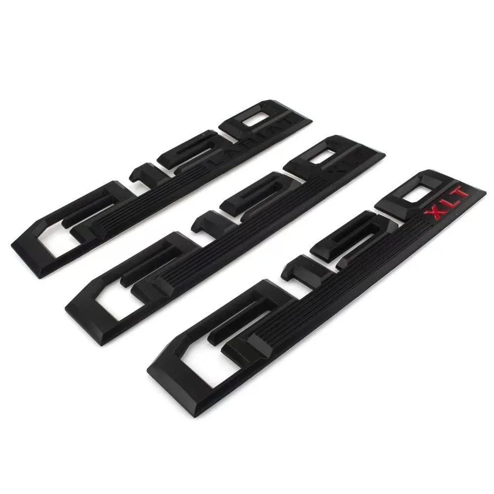 ABS car sticker badge accessory F-150 Raptor xlt lARIAT car sticker badge style 2 pieces