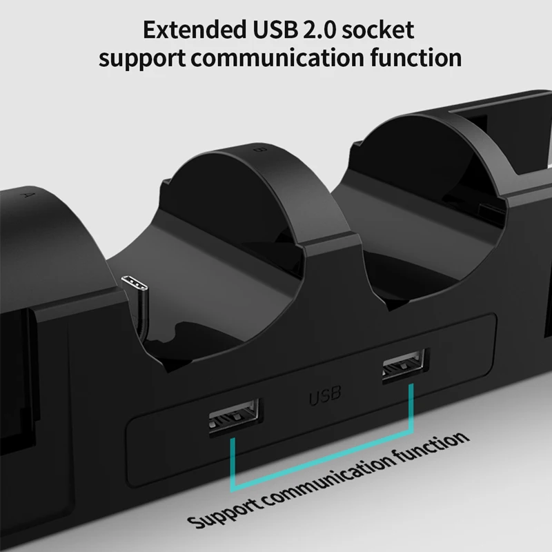 Ipega PG-9187 Joy Con Charging Dock for Nintendo Switch OLED 4 Joycons 2 Controllers Charger Stand Plug-in Host NS Accessories