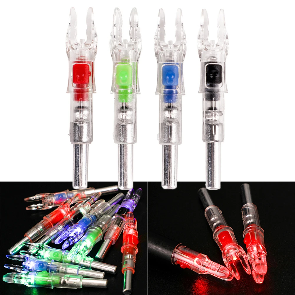 Nock Arrow Tail Luminous Nock Large Capacity Battery 3PCs Red/green/blue/colorful Stable Bright Light High Quality