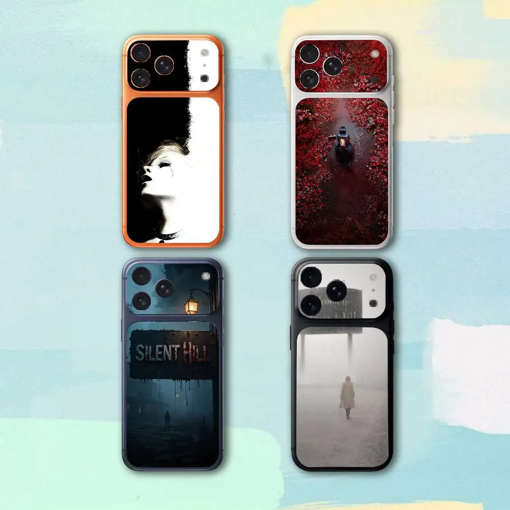 

S-Silent H-Hill For Apple iPhone 17Pro,17Pro Max Battry Back Cover with Camera Decal Skin Rear Protective Sticker Film