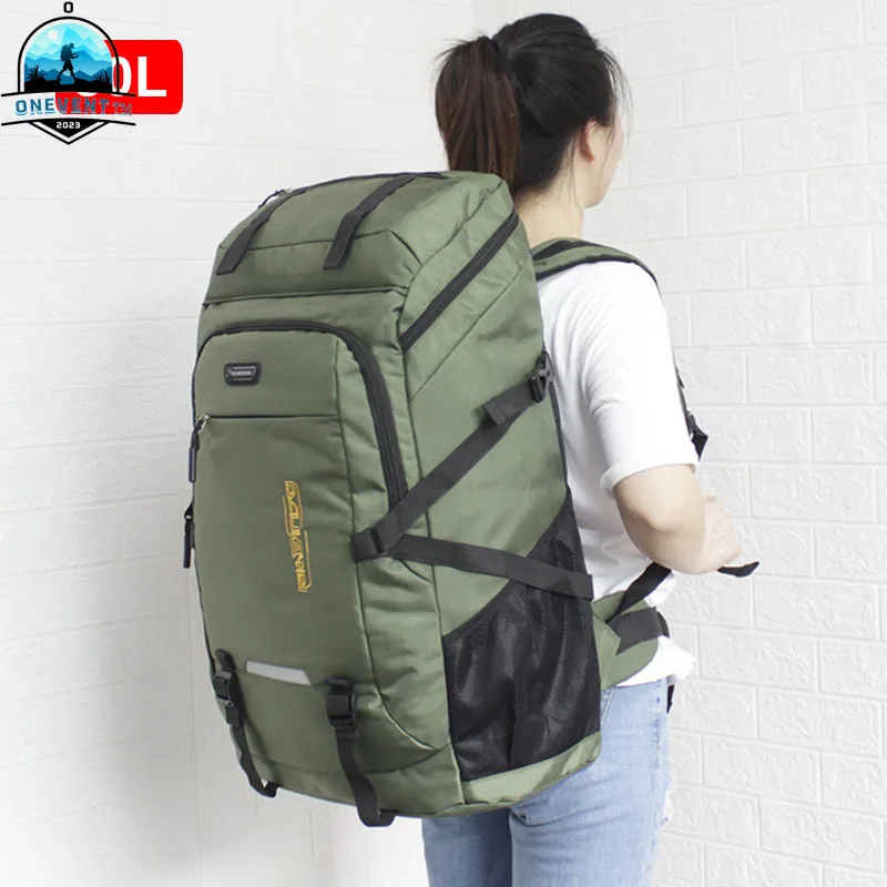 

50L/80L Large Capacity Travel Backpack Men Women Classic Luggage Bag Outdoor Sports Nylon Pack Climbing Camping Hiking Rucksacks