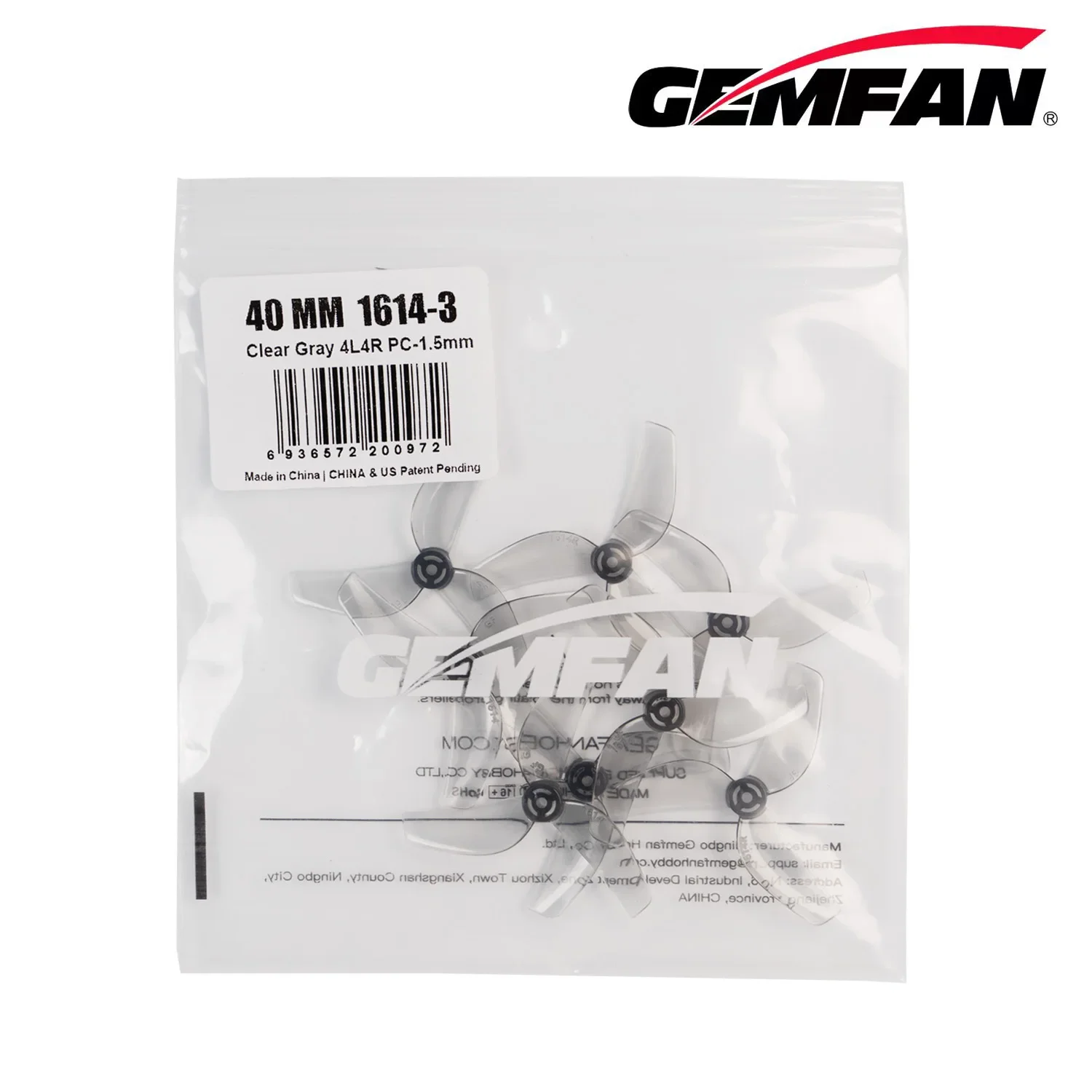 16 Paare/8 Paar Gemfan 1614 40 mm 3-Blatt-PC-Propeller T-Mount 1 mm 1,5 mm 0805-Motor für FPV RC FreestyleTinywhoop Drohnen BETAFPV – Detail 4