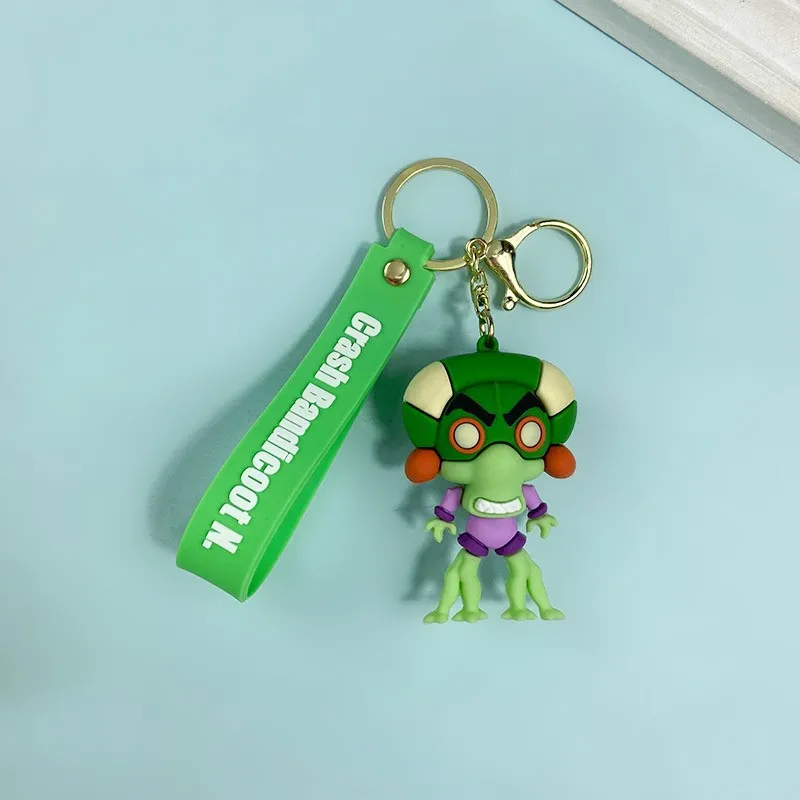 New Crash Bandicoot Keychain for Car Keys Cute Animal Doll Keyring Key Chain Holiday Gifts Keychains Women Friends gifts