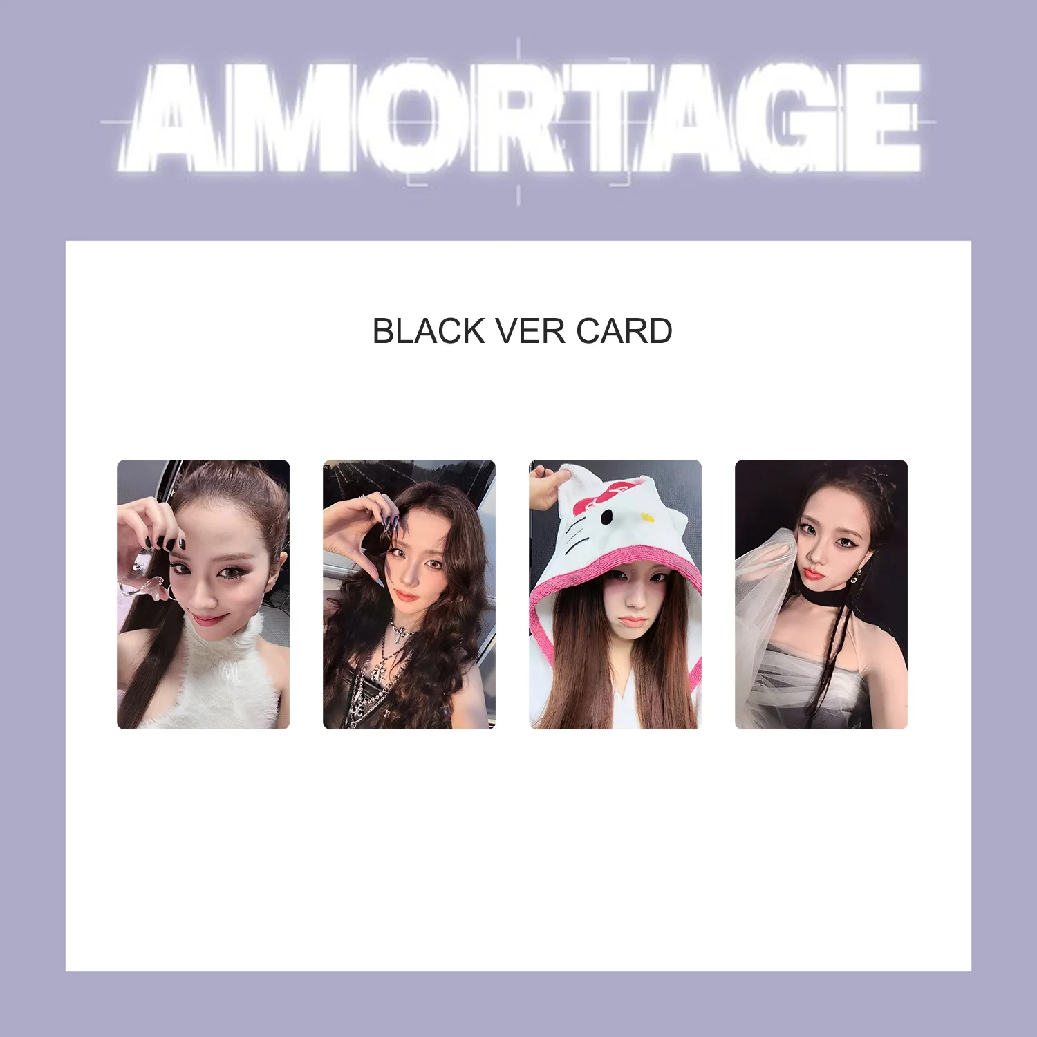 4pcs Selected Commemorative Small Cards Polaroid High-Definition Exquisite Small Cards With Commemorative Collection Value