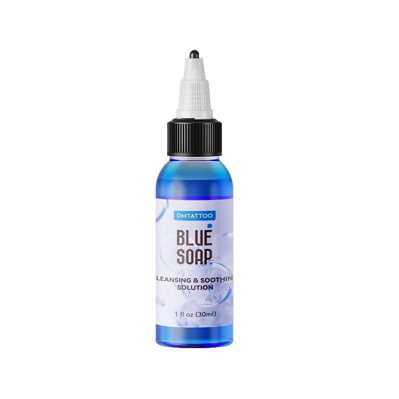 

30/120ML Tattoo Blue Soap Cleaning & Soothing Solution Full Set Tattoo Studio Eyeliner Lip Eyebrow Supply Accessories