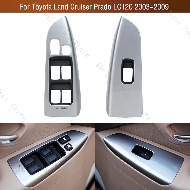 Крышка переключателя управления подъемом окна с левым рулем, рамка панели для Toyota Land Cruiser Prado 120 LC120 2003-2009 7423260440 7423160490