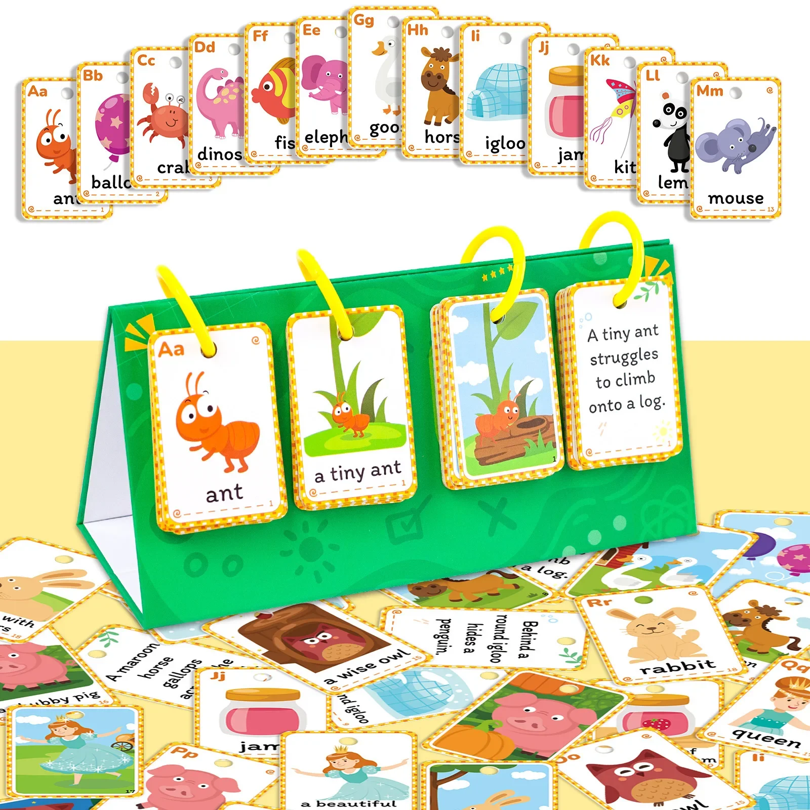 104 Words Phrases Tabletop Educational Cards English Cards Spelling Words Word Games Baby Alphabet Cognitive Matching