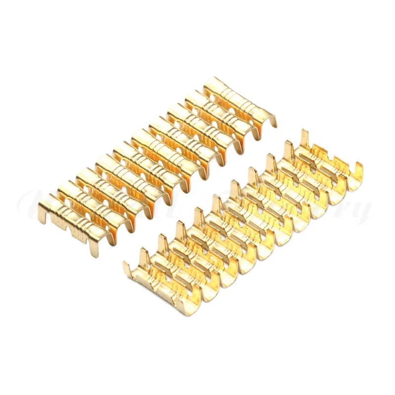 100Pcs/Set U-type Docking Connector Line Pressing Button Quick 0.5 to1.5 mm2/2-2.5mm2  Connect Terminal Wiring
